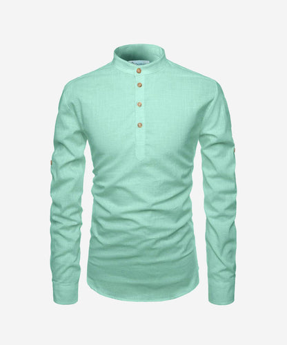 Men Solid Pure Cotton Straight T-Shirt For Men