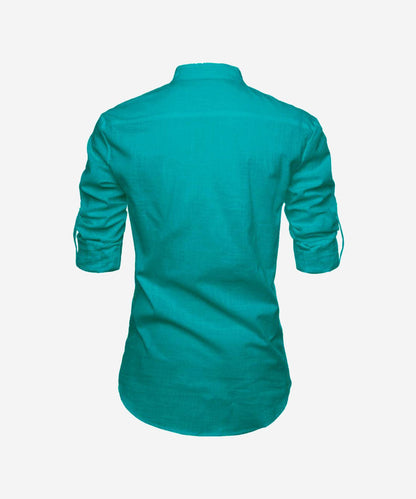Men Solid Pure Cotton Straight T-Shirt For Men