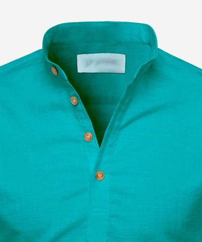 Men Solid Pure Cotton Straight T-Shirt For Men