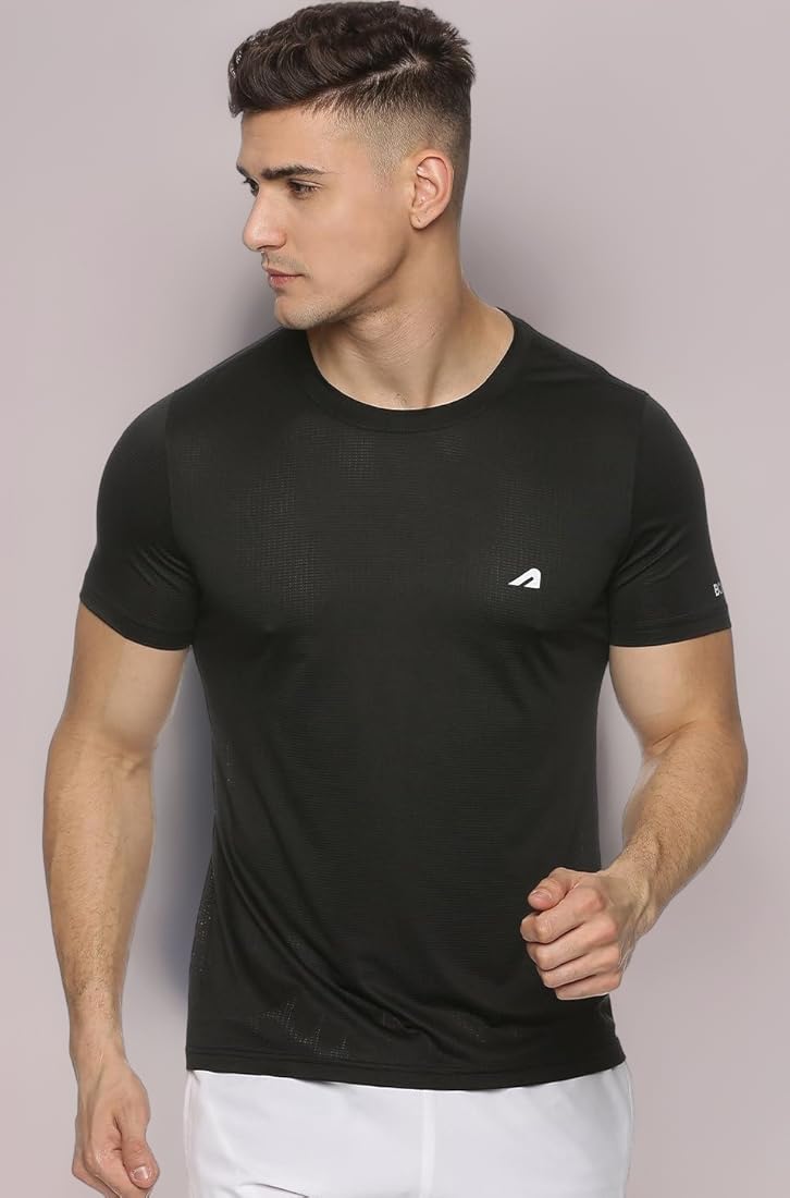 Men Solid Round Neck Cotton  T-Shirt