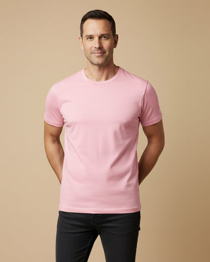 Men's Soft Crew Neck Short Sleeve T-shirt