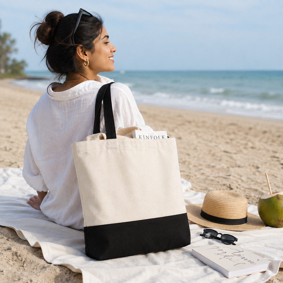 Noir Canvas Tote
