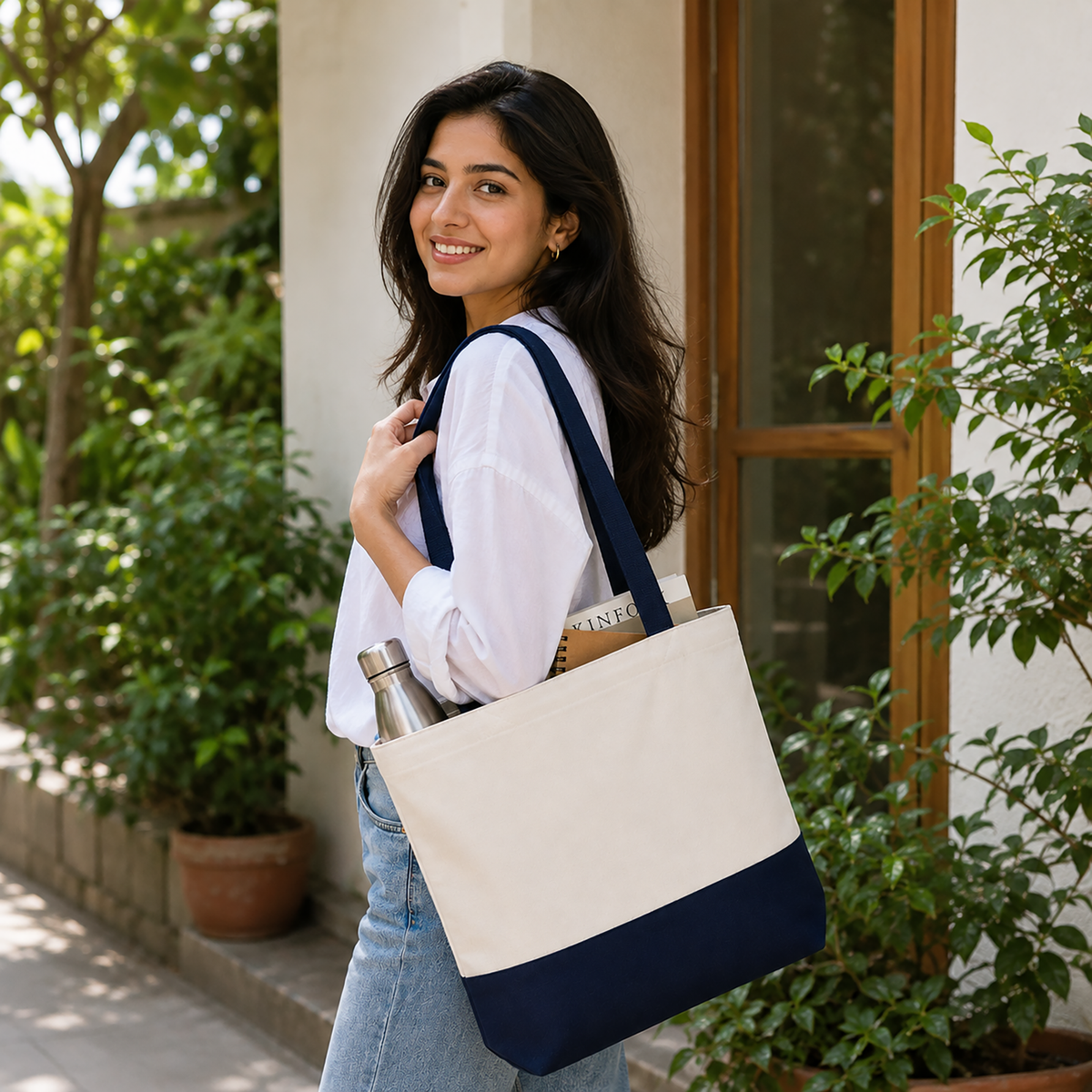 Midnight Canvas Tote