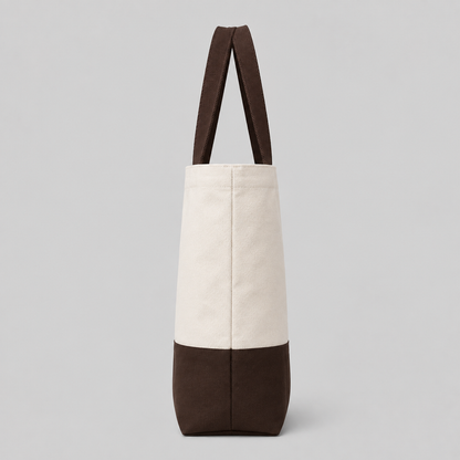Mocha Canvas Tote